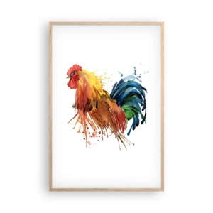 Póster en marco roble claro - Un manto real, un orgullo real - 61x91 cm