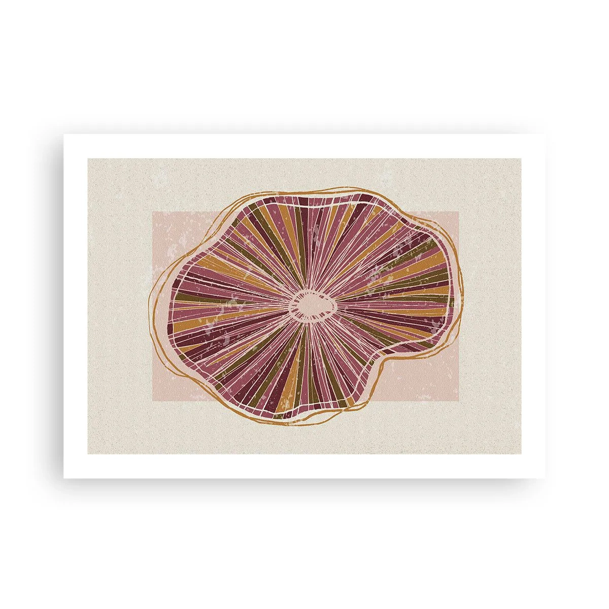 Póster - Abstracción radiante - 70x50 cm