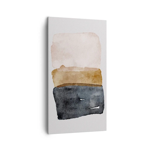 Cuadro sobre lienzo - Impresión de Imagen - Una composición de colores tierra - 45x80 cm