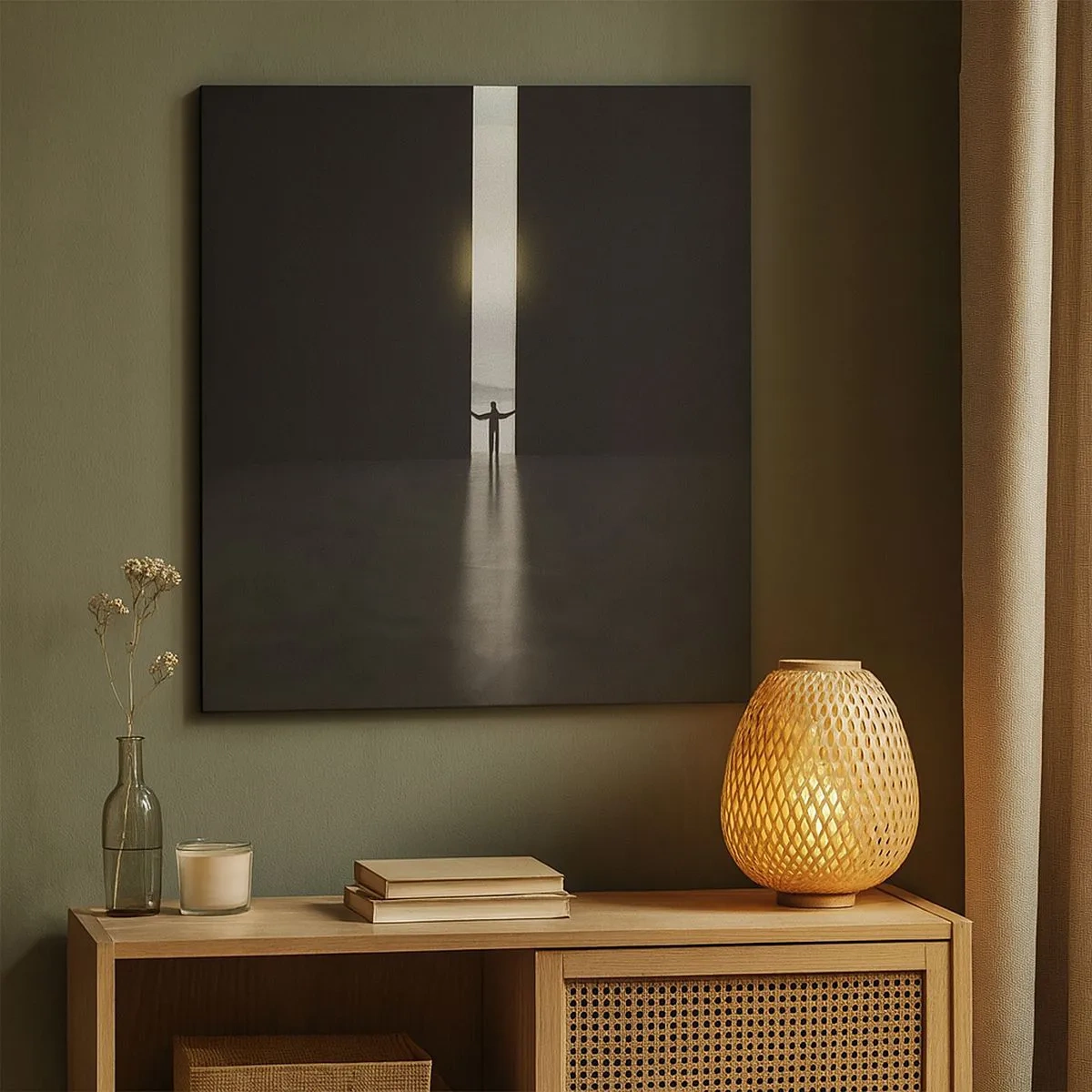 Cuadro sobre lienzo - Impresión de Imagen - Un paso hacia un futuro brillante - 30x30 cm