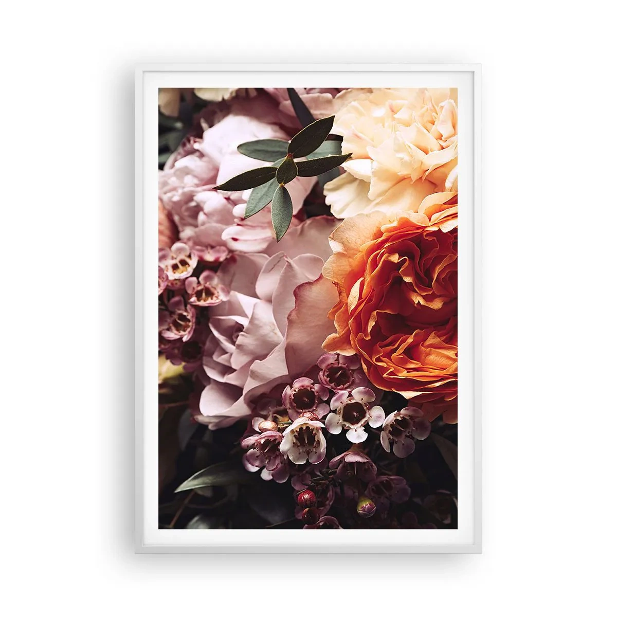 Póster en marco blanco - Belleza envolvente - 70x100 cm