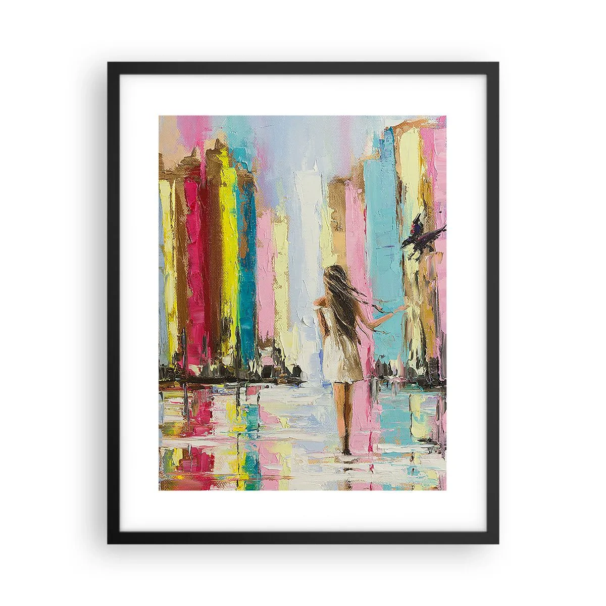 Póster en marco negro - Sígueme - 40x50 cm