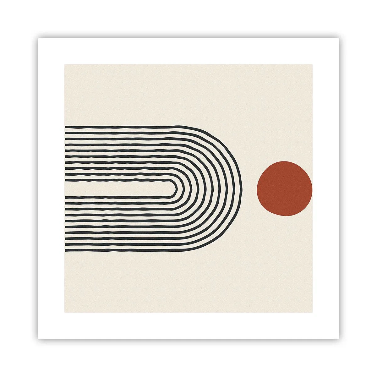 Póster - Magnetismo de formas y colores - 40x40 cm