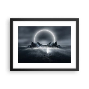 Póster en marco negro - El final del cuento - 40x30 cm