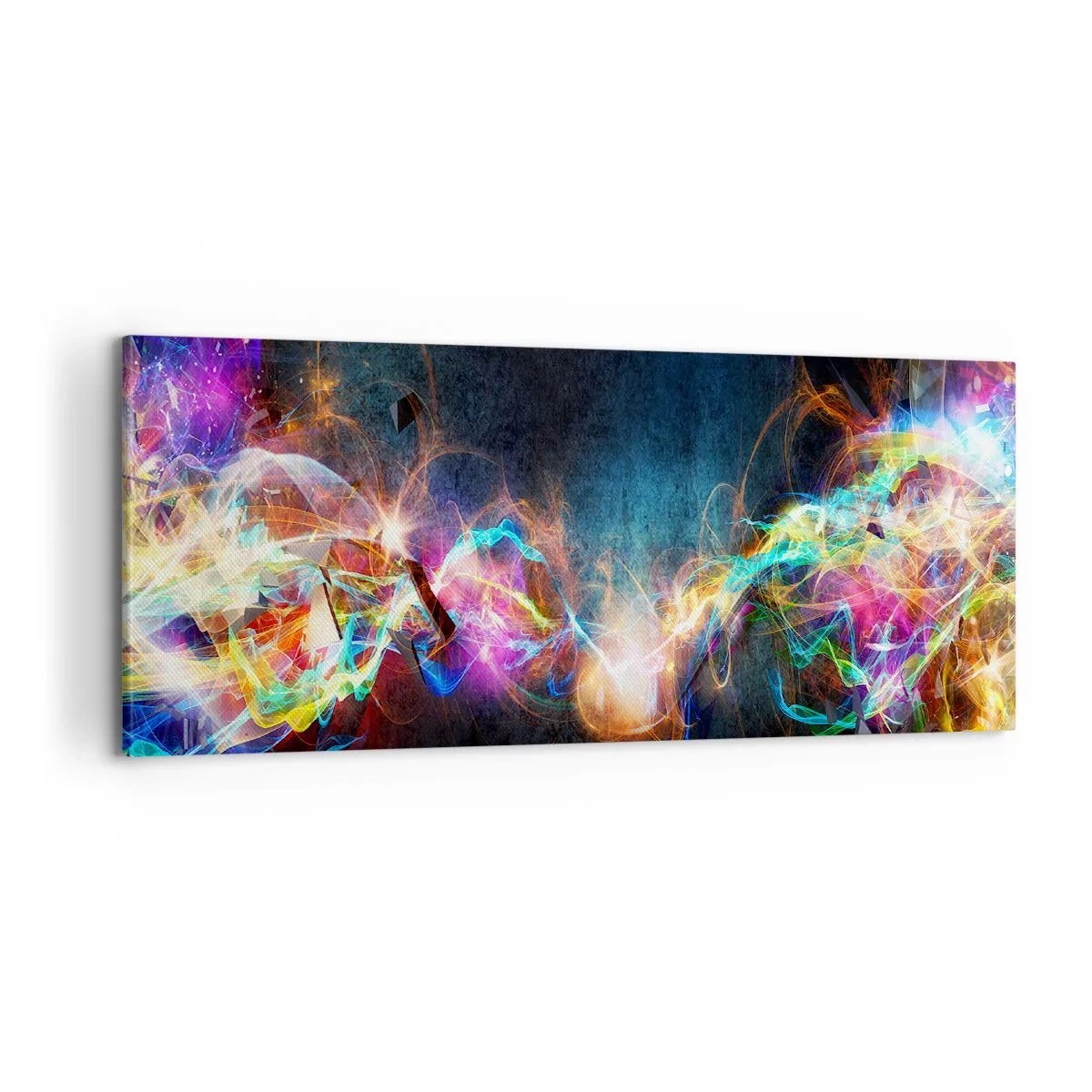 Cuadro sobre lienzo - Impresión de Imagen - Alegremente contra la oscuridad - 100x40 cm