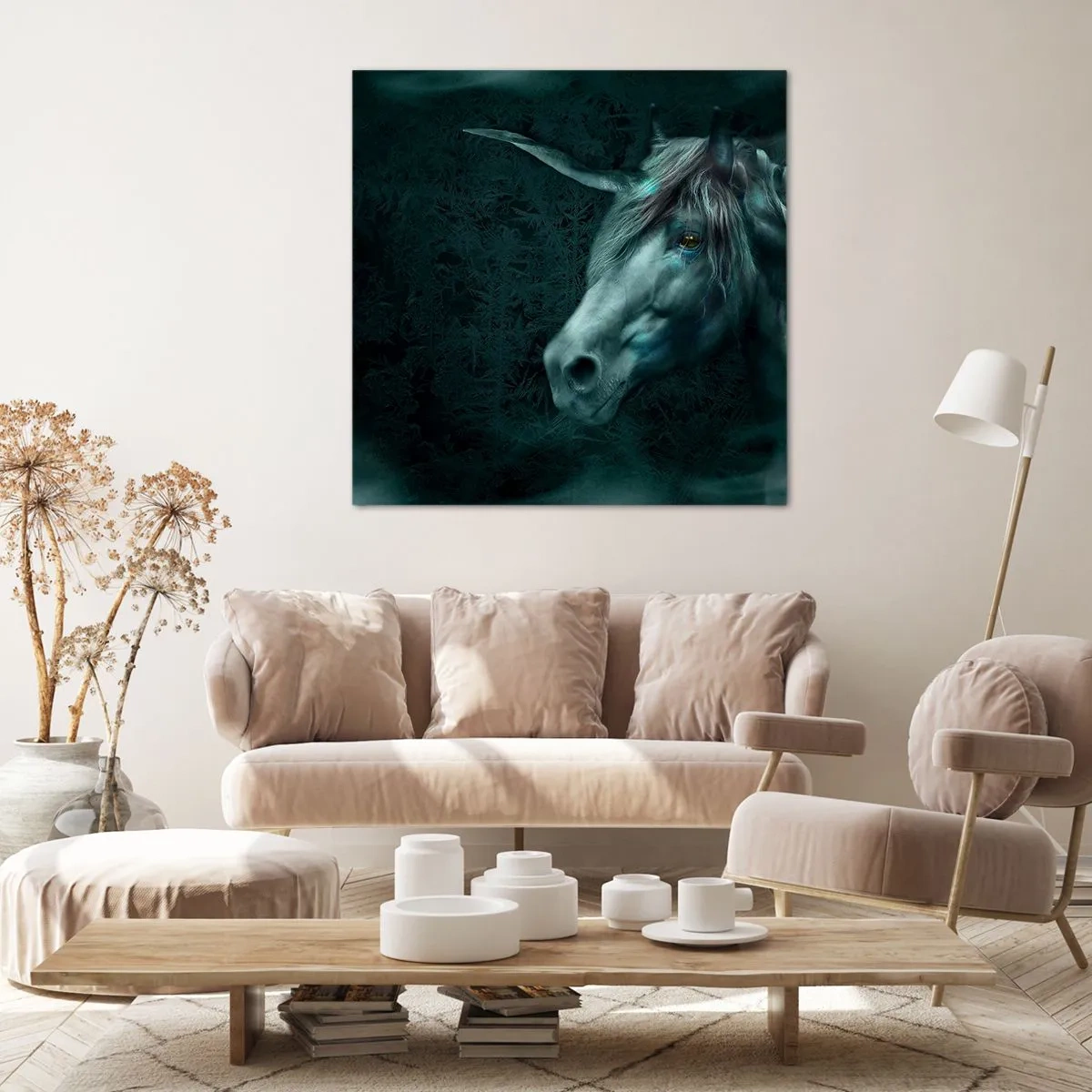 Cuadro sobre lienzo - Impresión de Imagen - En un bosque de cuento de hadas - 50x50 cm