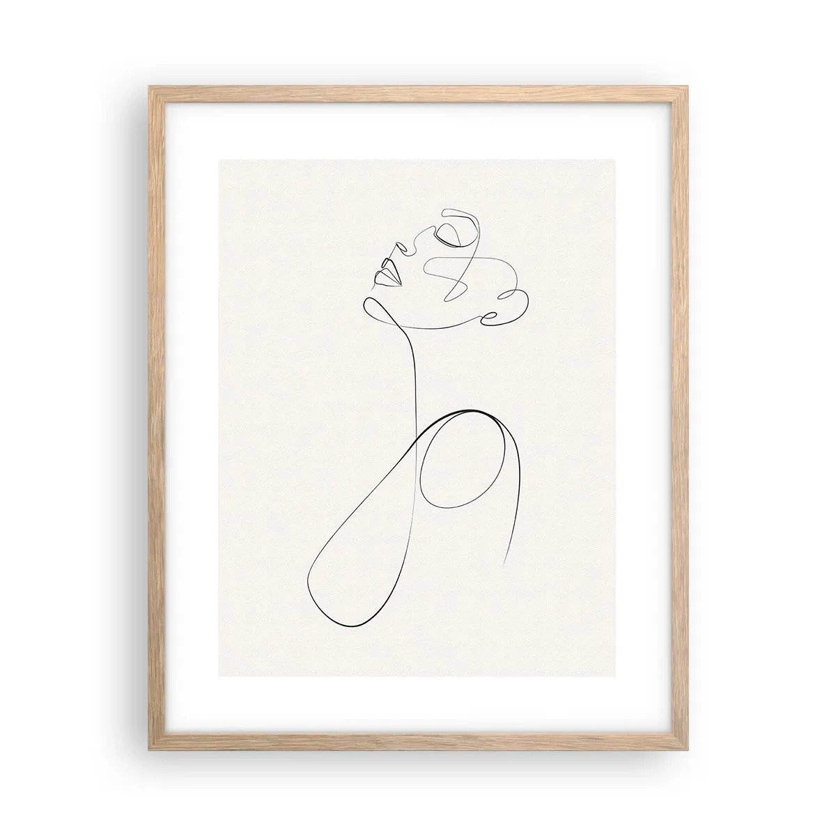 Póster en marco roble claro - En el bucle de los sueños - 40x50 cm