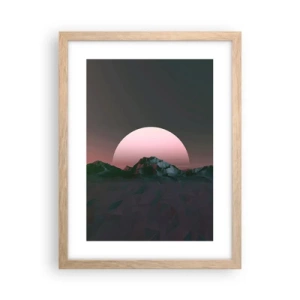 Póster en marco roble claro - En una galaxia muy muy lejana - 30x40 cm