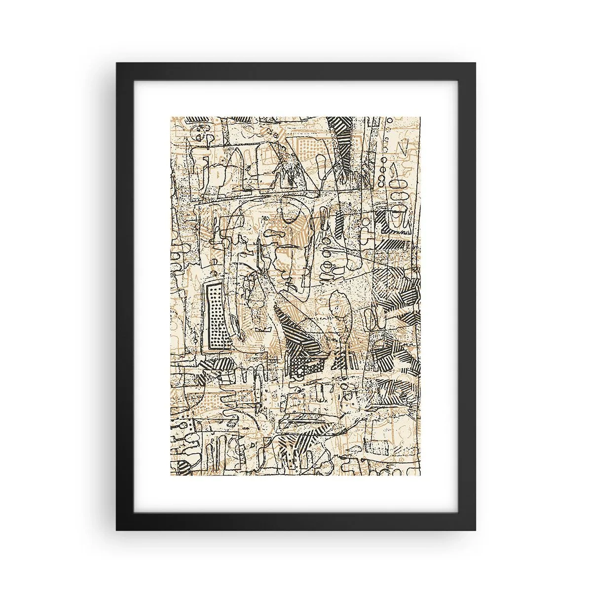 Póster en marco negro - A la espera de ser descifrado - 30x40 cm