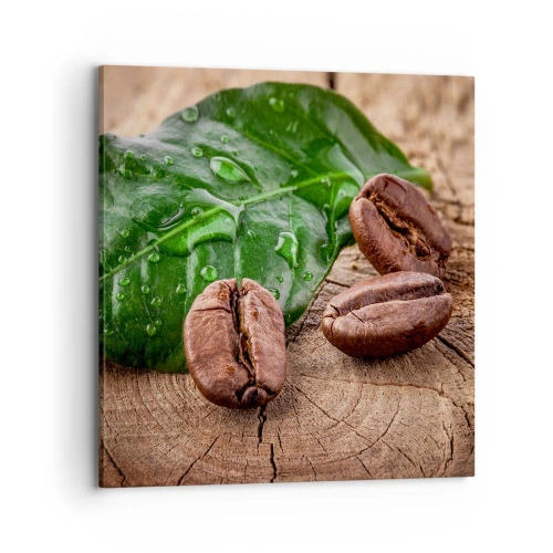 Cuadro sobre lienzo - Impresión de Imagen - El auténtico y negro - 70x70 cm