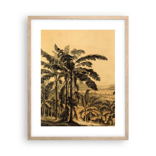 Póster en marco roble claro - En un ambiente colonial - 40x50 cm