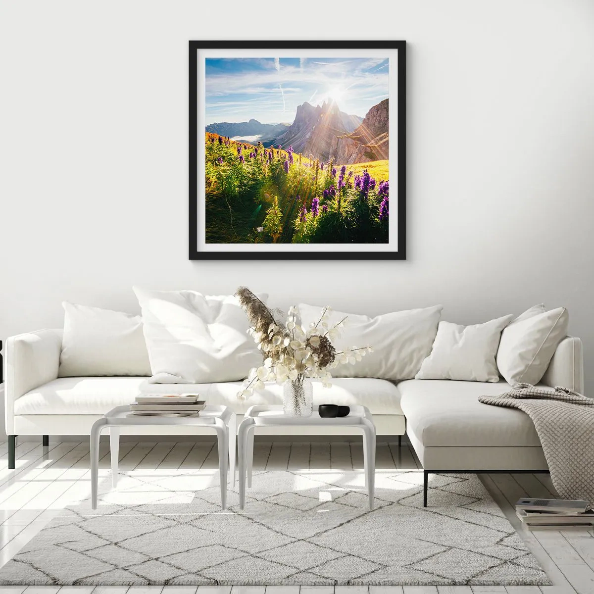 Póster en marco negro - La vida secreta de las hierbas - 40x40 cm