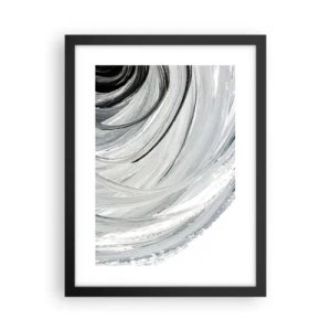 Póster en marco negro - Composición orbital - 30x40 cm