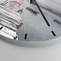 Esfera sin numeración, con rayas