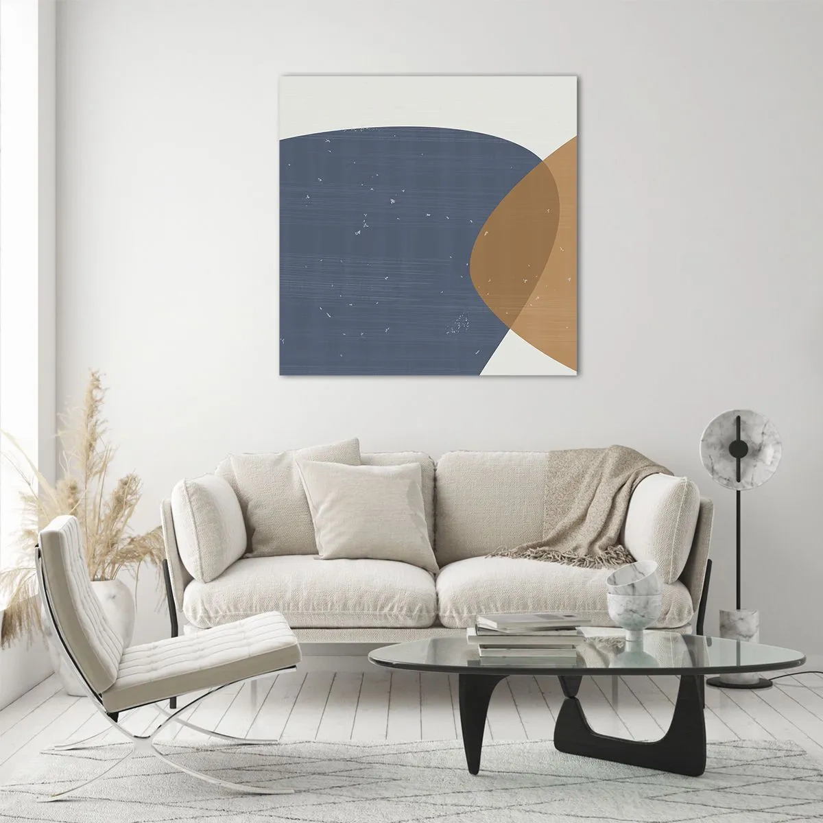 Cuadro sobre vidrio - Impresiones sobre Vidrio - Óvalos e influencias - 60x60 cm