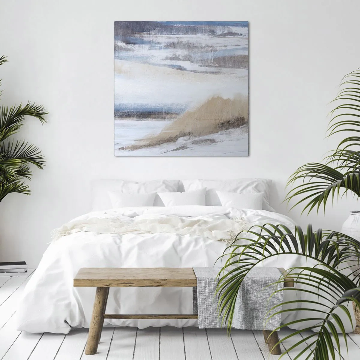 Cuadro sobre lienzo - Impresión de Imagen - Composición invernal - 60x60 cm