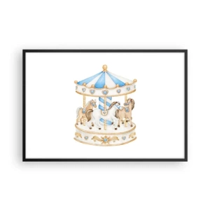 Póster en marco negro - Dulce infancia - 91x61 cm