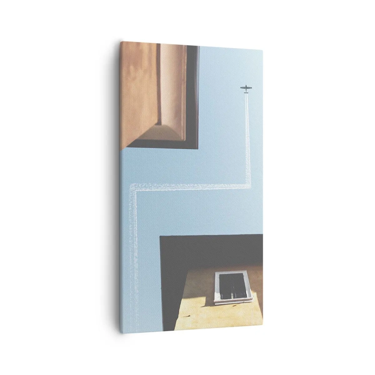 Cuadro sobre lienzo - Impresión de Imagen - Por encima del laberinto urbano - 55x100 cm