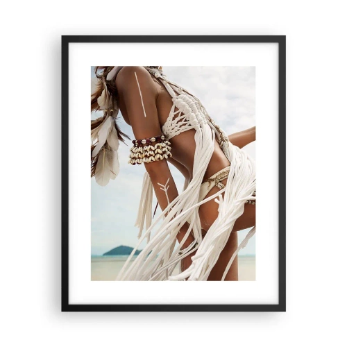 Póster en marco negro - Sacerdotisa del sol - 40x50 cm