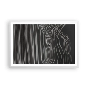 Póster en marco blanco - Ritmo y acento - 91x61 cm