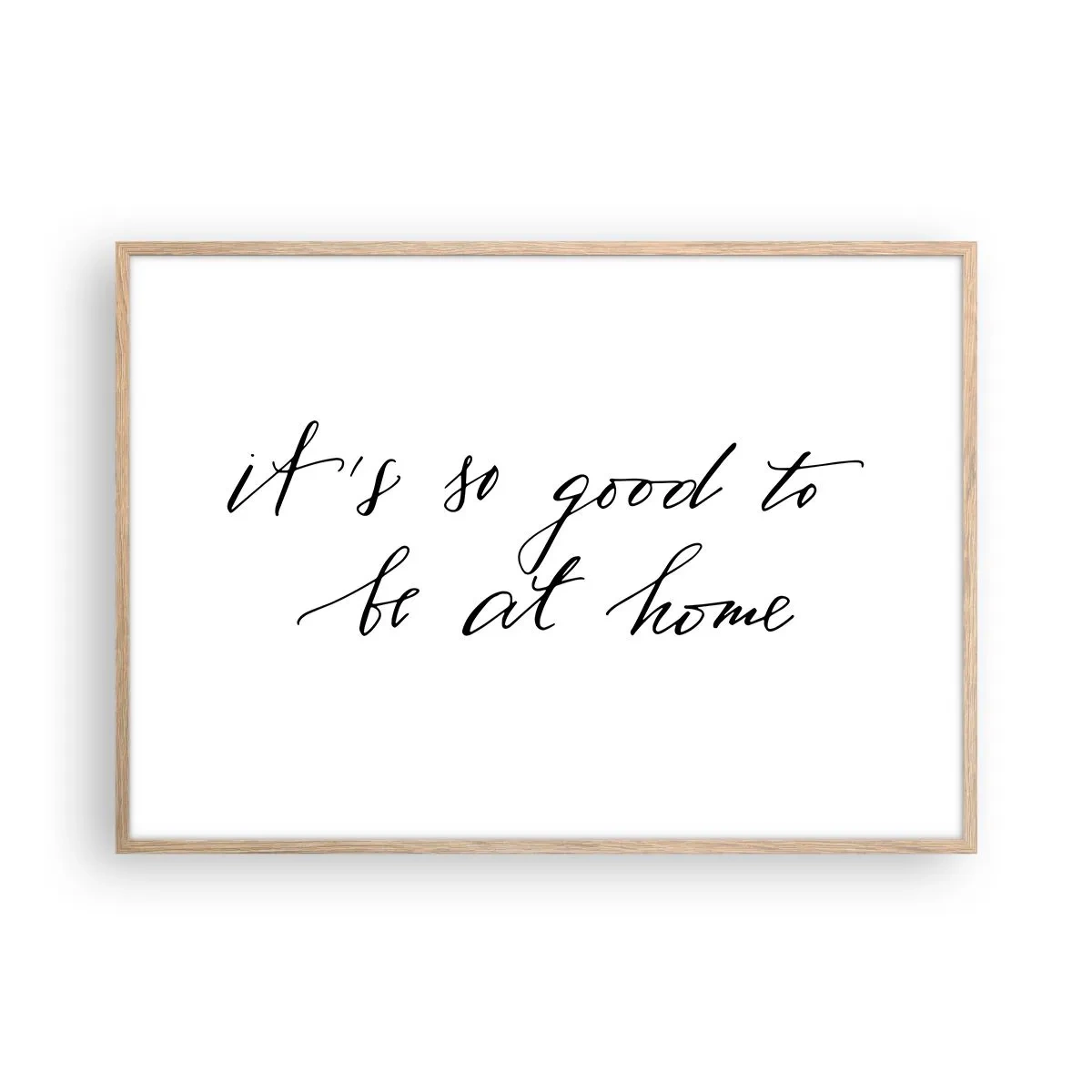 Póster en marco roble claro - Toda la verdad - 100x70 cm