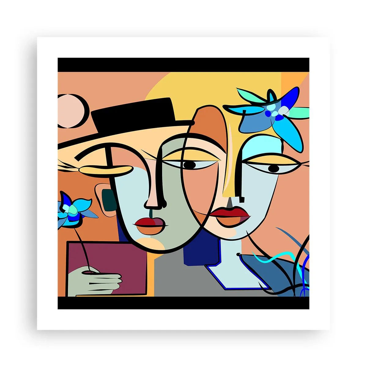 Póster - Randez vous de Picasso - 50x50 cm