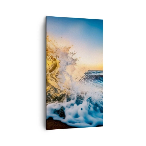 Cuadro sobre lienzo - Impresión de Imagen - Jugando en la arena - 45x80 cm