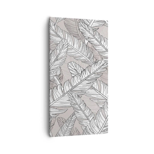 Cuadro sobre lienzo - Impresión de Imagen - Turbulencias de plumas - 55x100 cm