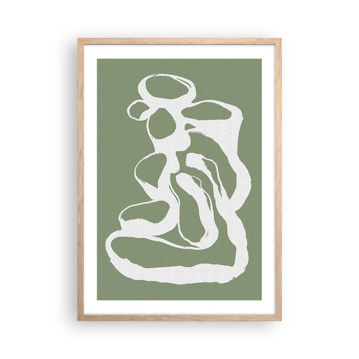 Póster en marco roble claro - La llamada del espacio - 50x70 cm