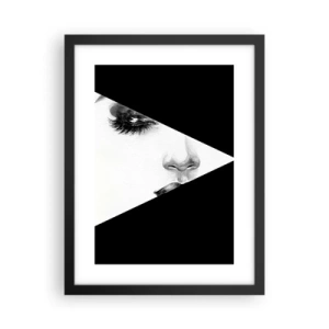 Póster en marco negro - Siempre hay algo por descubrir - 30x40 cm