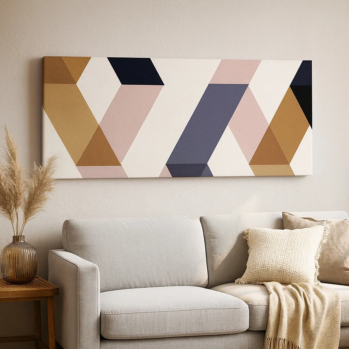 Cuadro sobre lienzo - Impresión de Imagen - Rectas y ángulos - 30x30 cm