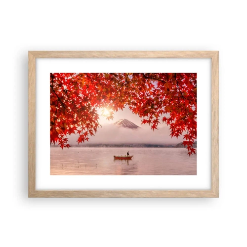 Póster en marco roble claro - Estilo japonés - 40x30 cm