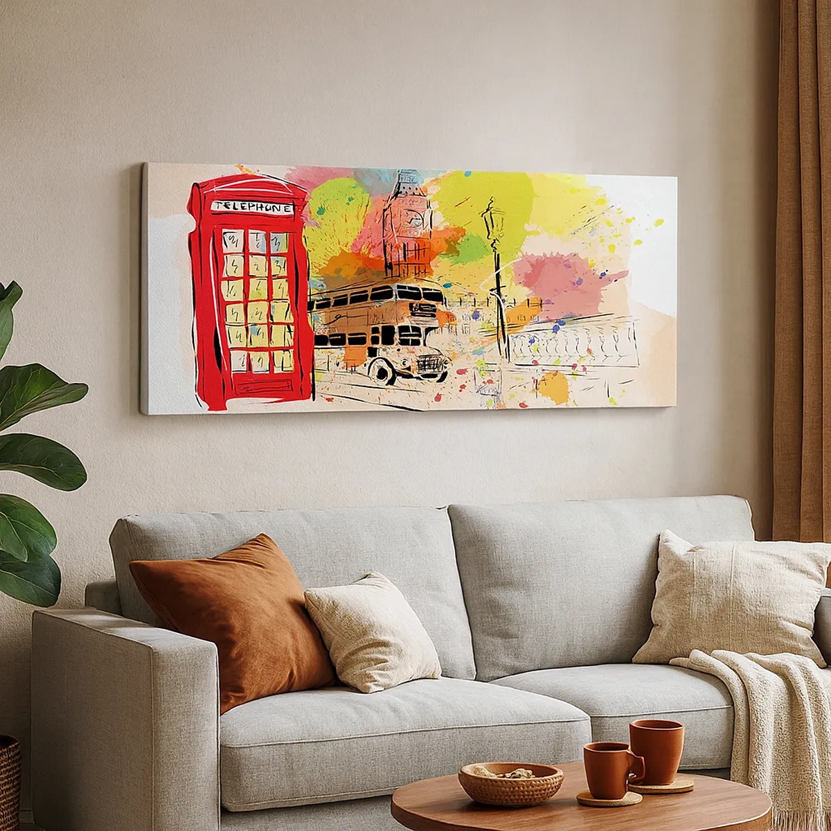 Cuadro sobre lienzo - Impresión de Imagen - Una ciudad de la diversidad - 30x30 cm