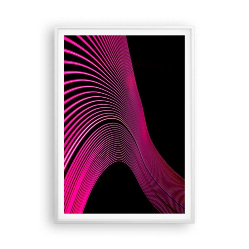 Póster en marco blanco - Avenida de luz - 70x100 cm