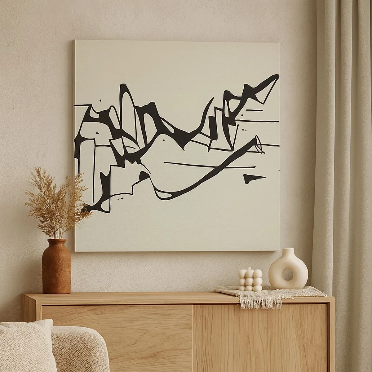 Cuadro sobre lienzo - Impresión de Imagen - Tal vez sea un paisaje - 30x30 cm