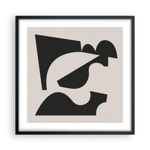 Póster en marco negro - Para automontaje - 50x50 cm