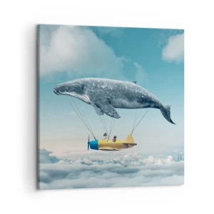 Cuadro sobre lienzo - Impresión de Imagen - ¿Por qué no? - 50x50 cm