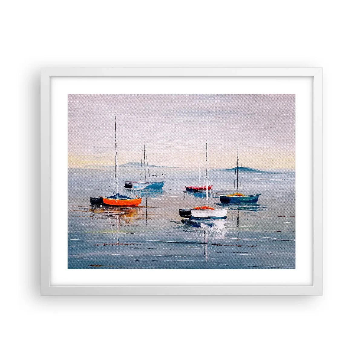 Póster en marco blanco - Un más que merecido descanso - 50x40 cm