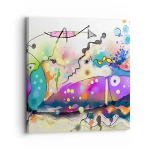 Cuadro sobre lienzo - Impresión de Imagen - ¡No hay palabras! - 30x30 cm