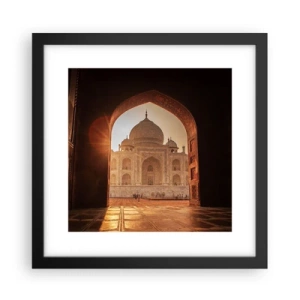 Póster en marco negro - Un monumento al amor sobrenatural - 30x30 cm