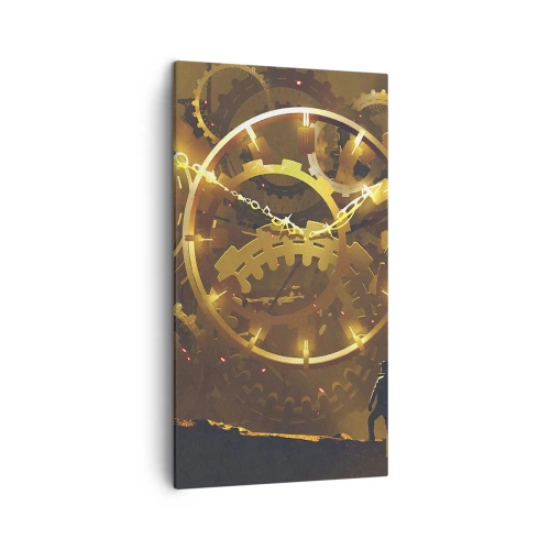 Cuadro sobre lienzo - Impresión de Imagen - En la fuente del tiempo - 45x80 cm