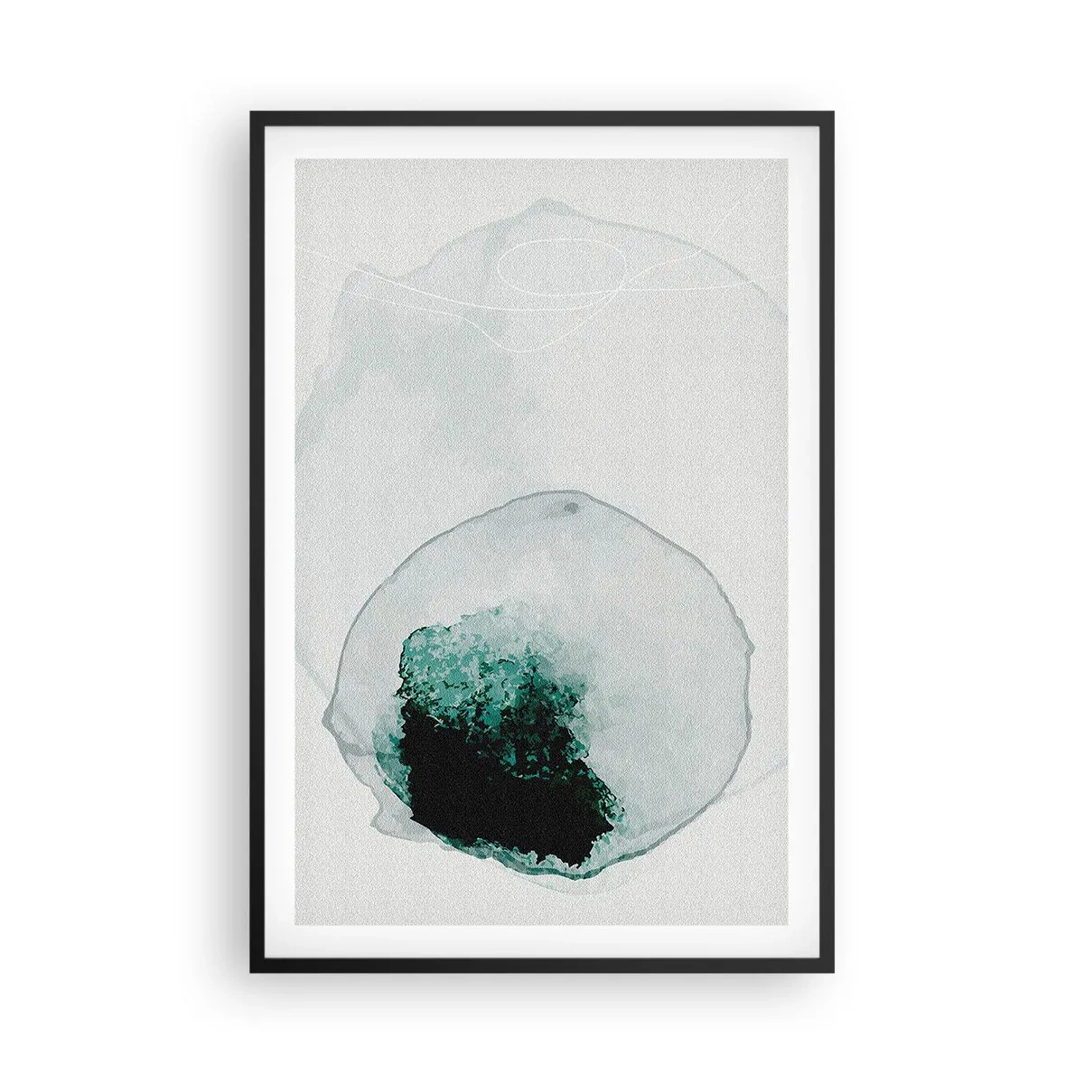 Póster en marco negro - En una gota de agua - 61x91 cm