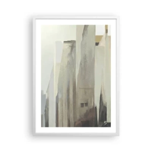 Póster en marco blanco - Un sueño de ciudad - 50x70 cm