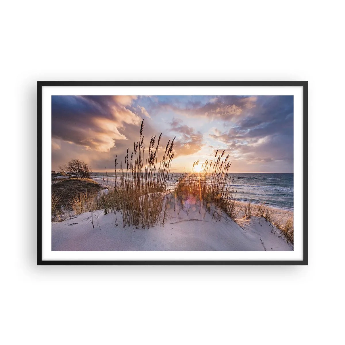 Póster en marco negro - Adiós al sol y al viento - 91x61 cm
