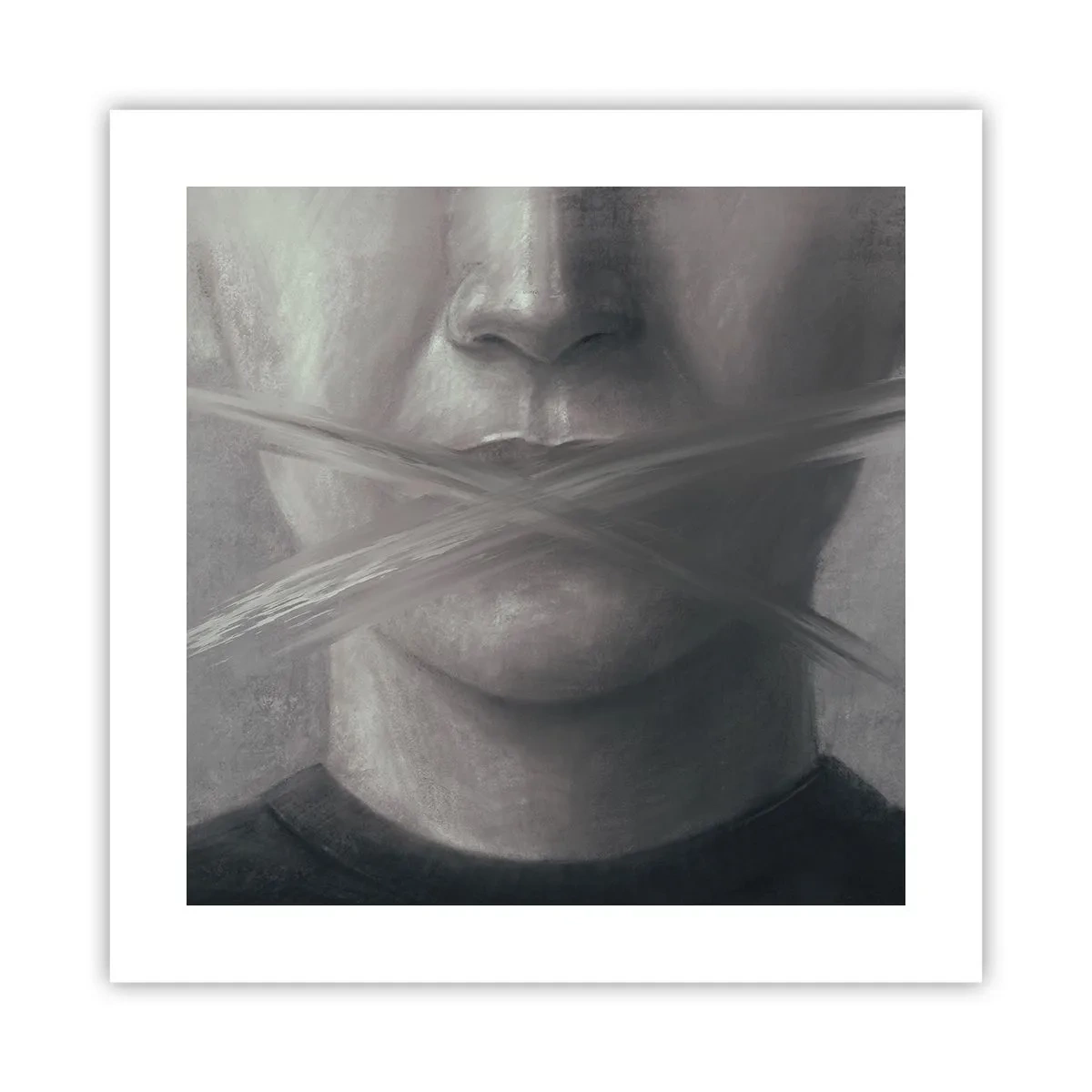 Póster - Ni una palabra - 40x40 cm
