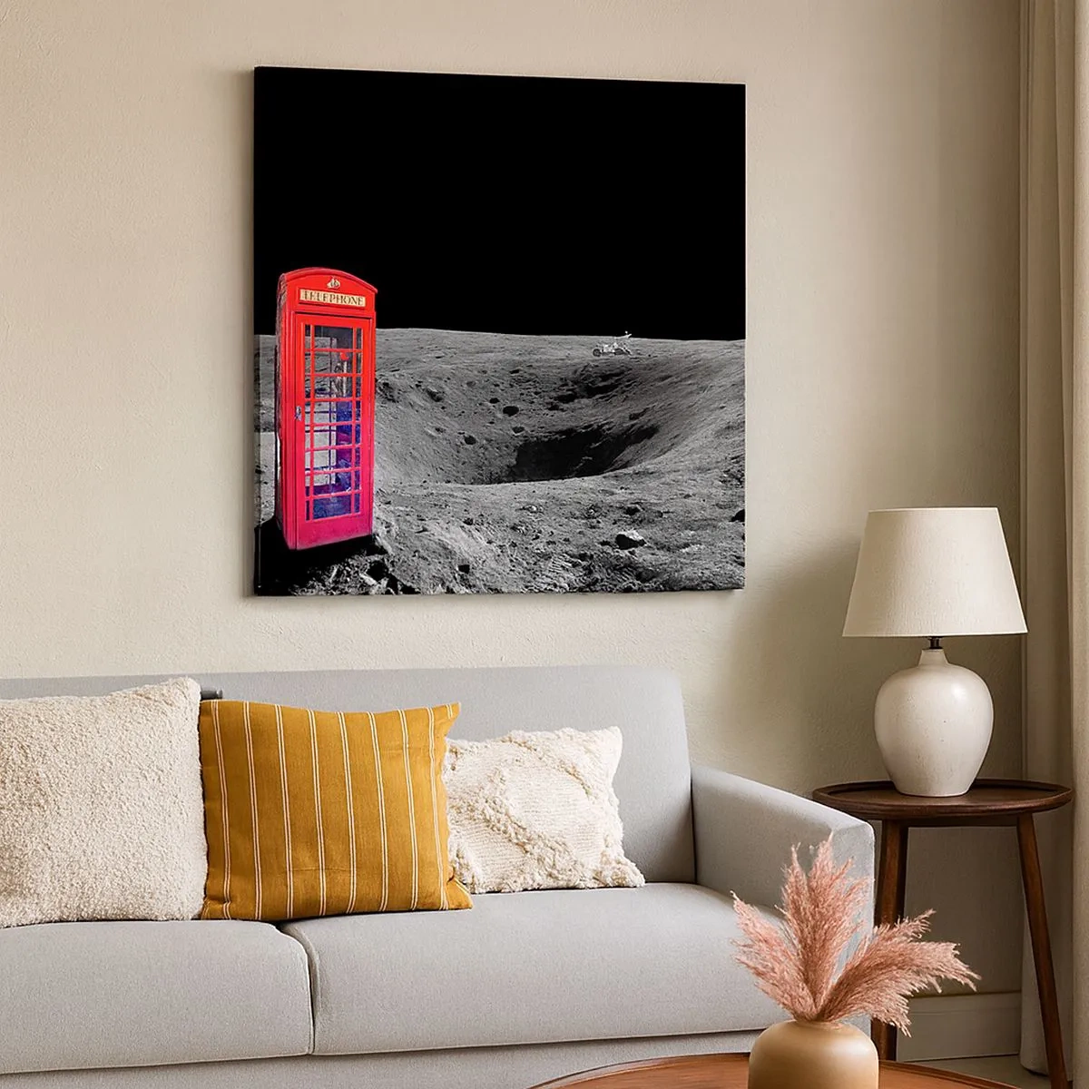 Cuadro sobre lienzo - Impresión de Imagen - Una broma cósmica - 30x30 cm