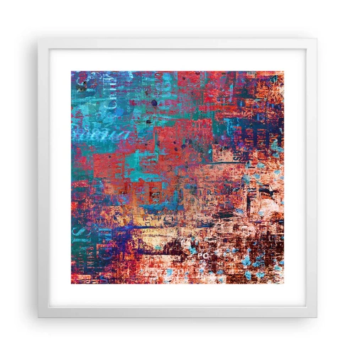 Póster en marco blanco - Memoria y olvido - 40x40 cm