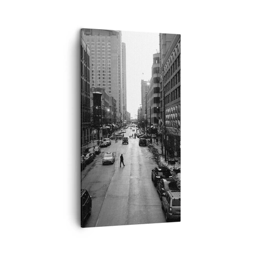 Cuadro sobre lienzo - Impresión de Imagen - Un día como otro cualquiera - 45x80 cm