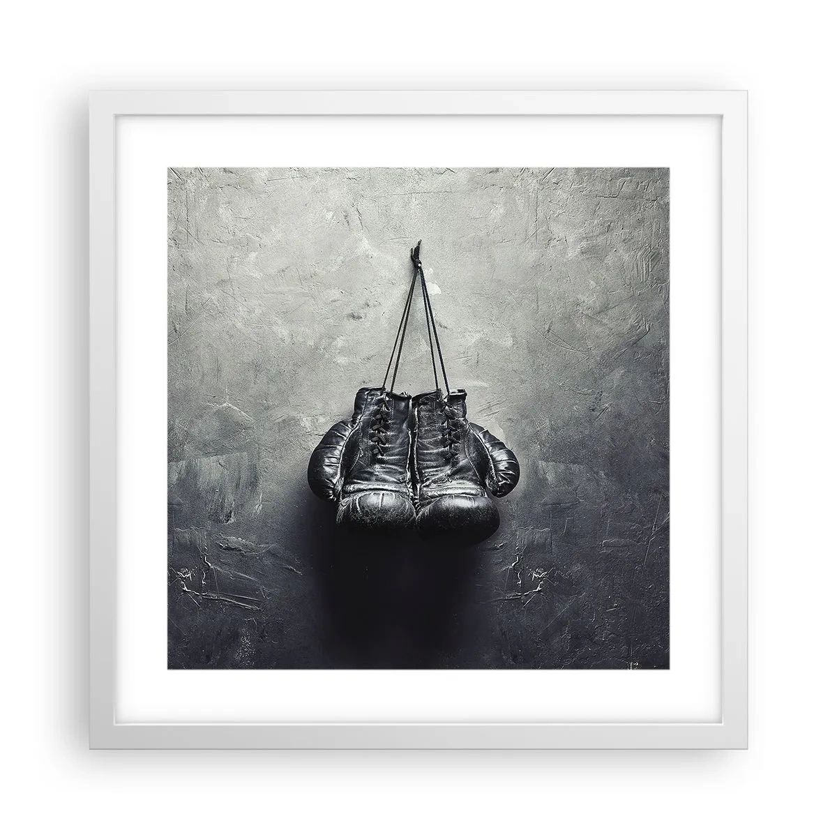 Póster en marco blanco - Tiempo de lucha y tiempo de paz - 40x40 cm