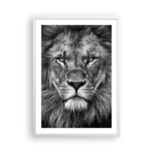 Póster en marco blanco - Con el atuendo de la coronación - 50x70 cm